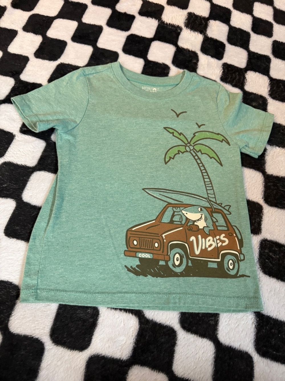 Youth Green 'Vibes' Surf Graphic Tee